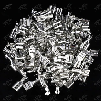 100PCS 6.3mm 6.3 Crimp Terminal Male Female Spade Connector Crimping terminals Cold press terminal
100PCS 6.3mm 6.3 Crimp Terminal Male Female Spade Connector Crimping terminals Cold press terminal