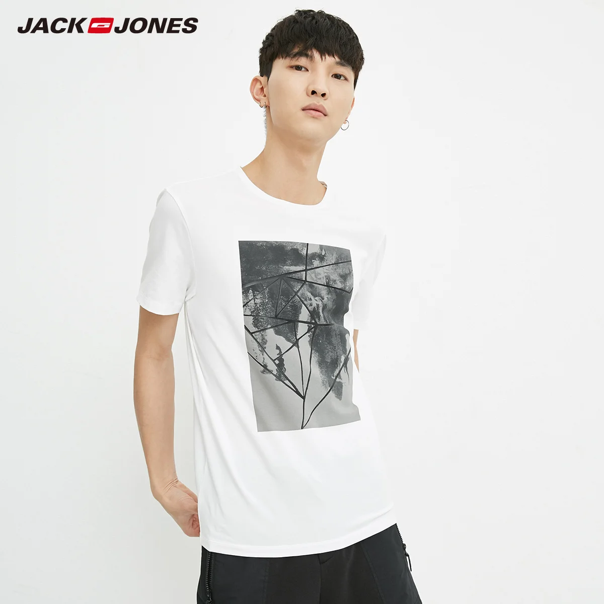 JackJones Men's Cotton stretch slim fit round collar short-sleeved T-shirt Summer Hip Hop Cotton Tops Streetwear E|218201548
JackJones Men's Cotton stretch slim fit round collar short-sleeved T-shirt Summer Hip Hop Cotton Tops Streetwear E|218201548