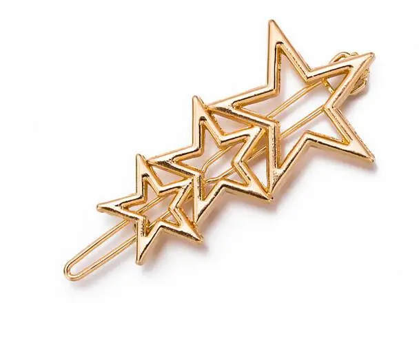 New Fashion Hollow Metal star Pentagram Hairpin Hair Clip Women Girls Hair Pin Jewelry Hair Accessories Delicate Hair Pin
New Fashion Hollow Metal star Pentagram Hairpin Hair Clip Women Girls Hair Pin Jewelry Hair Accessories Delicate Hair Pin