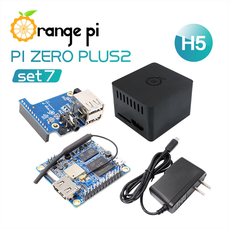 Orange Pi Zero Plus 2 H5 Set 7: Zero Plus 2 H5+Protective Case+Expansion Board+OTG Power Supply, development board
Orange Pi Zero Plus 2 H5 Set 7: Zero Plus 2 H5+Protective Case+Expansion Board+OTG Power Supply, development board