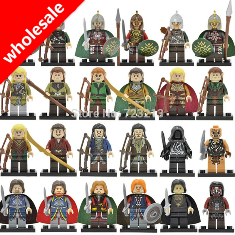 Wholesale 20pcs Movie Figure Wraith Haldir Rohan Aragorn Bowman Mordor Orc Lord of the Rings Boromir Building Blocks Models Toys
Wholesale 20pcs Movie Figure Wraith Haldir Rohan Aragorn Bowman Mordor Orc Lord of the Rings Boromir Building Blocks Models Toys