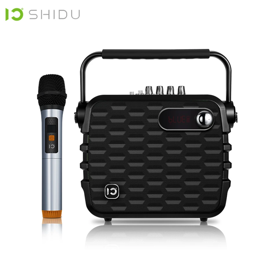 SHIDU 30W Portable Voice Amplifier Bluetooth ICloud Control Karaoke Audio Speaker With VHF Hi-Fi Wireless Microphone For Speech
SHIDU 30W Portable Voice Amplifier Bluetooth ICloud Control Karaoke Audio Speaker With VHF Hi-Fi Wireless Microphone For Speech