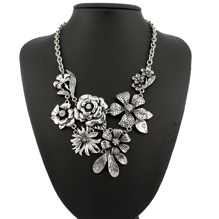 Vintage Flower shape large statement Necklaces & Pendants Bohemia style resto ancient ways maxi necklace free shipping
Vintage Flower shape large statement Necklaces & Pendants Bohemia style resto ancient ways maxi necklace free shipping