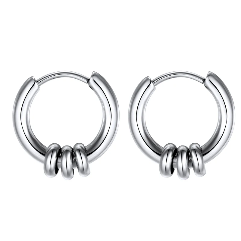 GEOMEE 1Pair Stainless Steel Hoop Earrings for Unisex 15mm Circle Round Hip Hop Earrings for Women Men Accessories Brinco
GEOMEE 1Pair Stainless Steel Hoop Earrings for Unisex 15mm Circle Round Hip Hop Earrings for Women Men Accessories Brinco