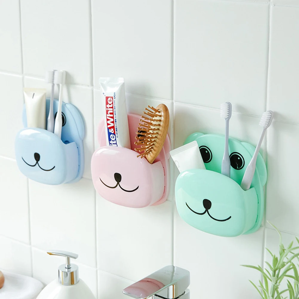 PP+PC Cute Cartoon Dog Bathroom Toothbrush Holder Suction Cup Toothpaste Storage Rack
PP+PC Cute Cartoon Dog Bathroom Toothbrush Holder Suction Cup Toothpaste Storage Rack