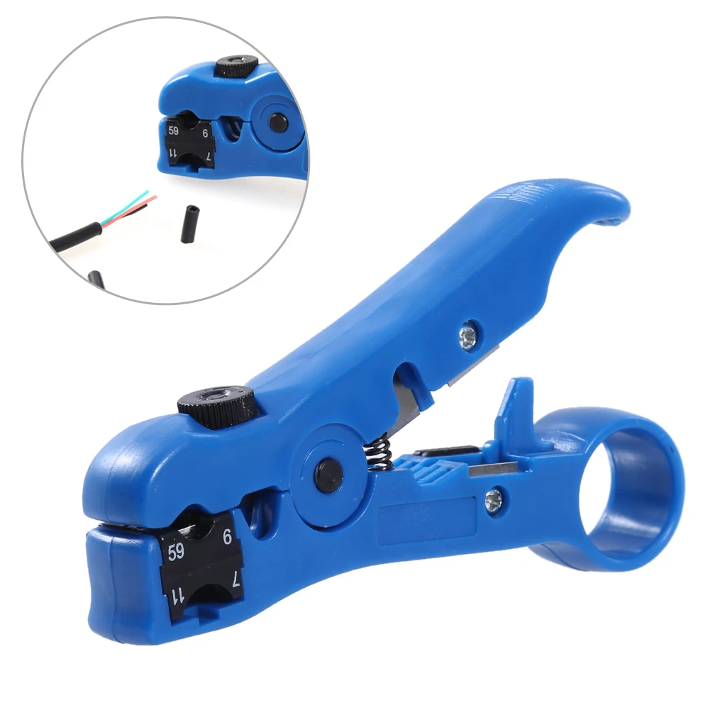 Rotary Coax Coaxial Cable Wire Stripper Electric Cutter Stripping Tools for RG59 RG6 RG7 RG11 Multi-functional Cutter Striper
Rotary Coax Coaxial Cable Wire Stripper Electric Cutter Stripping Tools for RG59 RG6 RG7 RG11 Multi-functional Cutter Striper