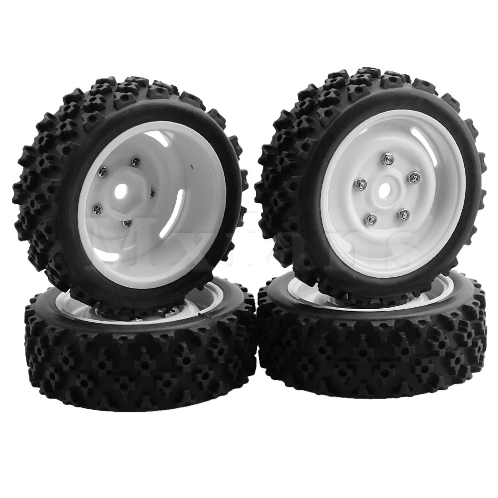 Mxfans 4x Black Plastic Wheel Rims with Screws & Tires 12mm Hex for RC 1:10 On-Road Rally Car
Mxfans 4x Black Plastic Wheel Rims with Screws & Tires 12mm Hex for RC 1:10 On-Road Rally Car