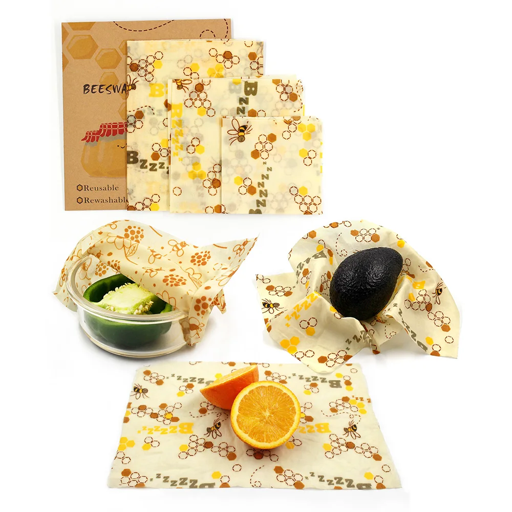 Reusable Beeswax Cloth Wrap Seal Food Fresh Keeping Wrap Lid Cover Stretch Vacuum Food Wrap Kitchen Freshness Protection Package
Reusable Beeswax Cloth Wrap Seal Food Fresh Keeping Wrap Lid Cover Stretch Vacuum Food Wrap Kitchen Freshness Protection Package