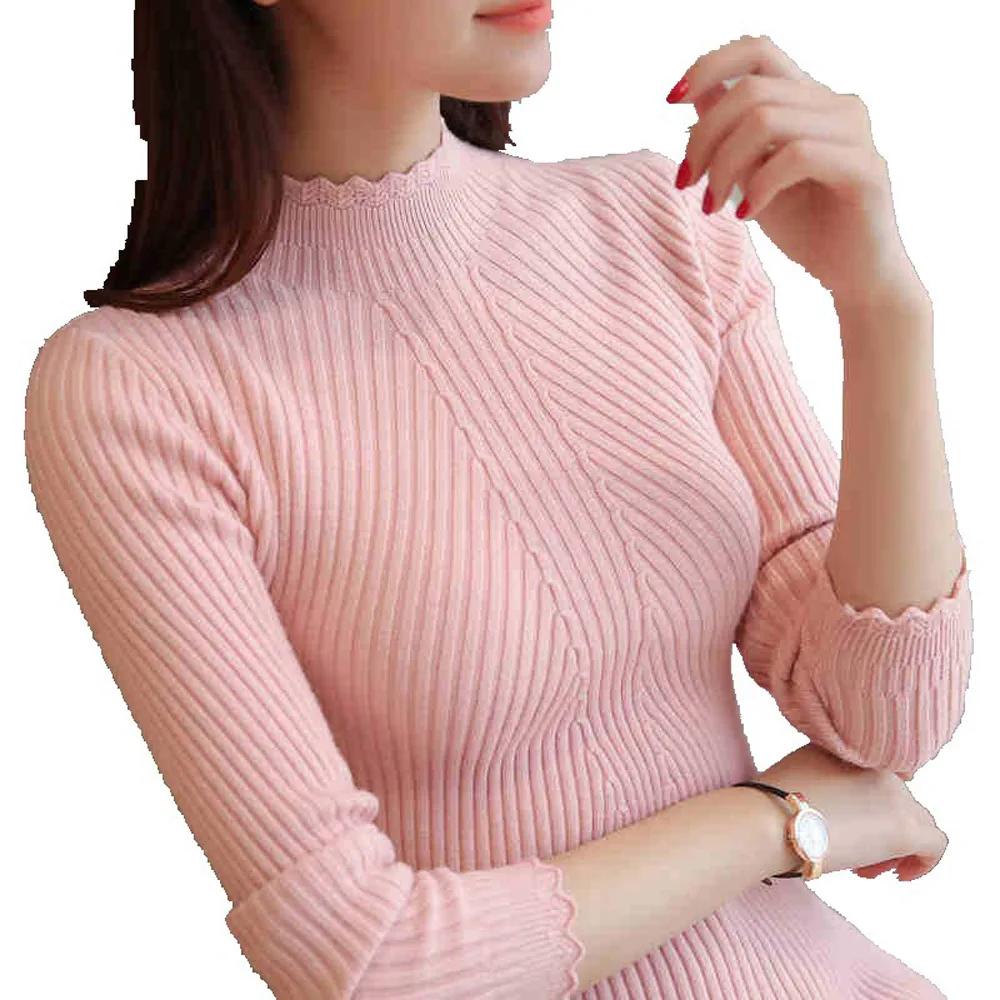 Winter Women Sweater High Elastic Turtleneck Sweater Tops Femme Slim Sexy tight Bottoming Knitted Pullovers Long Sleeve Jumpers
Winter Women Sweater High Elastic Turtleneck Sweater Tops Femme Slim Sexy tight Bottoming Knitted Pullovers Long Sleeve Jumpers