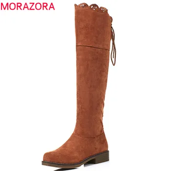 MORAZORA 2018 big size 33-43 knee high boots women zipper fashion autumn winter boots solid colors square heels shoes ladies
MORAZORA 2018 big size 33-43 knee high boots women zipper fashion autumn winter boots solid colors square heels shoes ladies