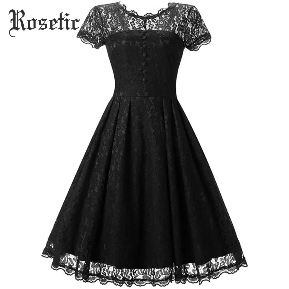 Rosetic Gothic Vintage Dress Black Hollow Backless Mesh See-Through Patchwork Lace Women Party Elegant Fashion Slim Casual Dress
Rosetic Gothic Vintage Dress Black Hollow Backless Mesh See-Through Patchwork Lace Women Party Elegant Fashion Slim Casual Dress
