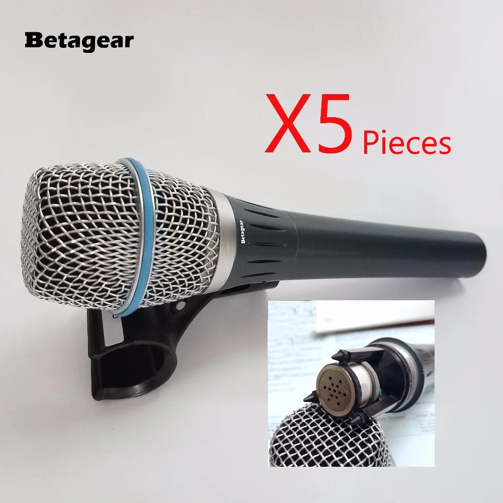 Betagear 5 Pieces BT87A 87A condenser wired microphone Vocal Microphone stage brand microfono 87 Vocal mic beta free shippping
Betagear 5 Pieces BT87A 87A condenser wired microphone Vocal Microphone stage brand microfono 87 Vocal mic beta free shippping