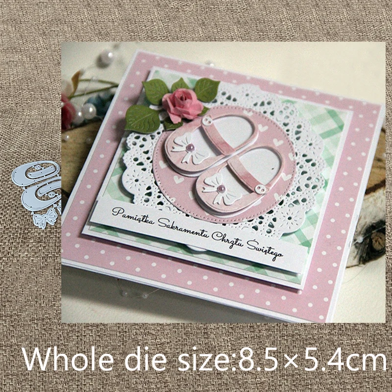 New Design Craft Metal Cutting Die cut dies baby girl bow shoes decoration scrapbook Album Paper Card Craft Embossing die cuts
New Design Craft Metal Cutting Die cut dies baby girl bow shoes decoration scrapbook Album Paper Card Craft Embossing die cuts