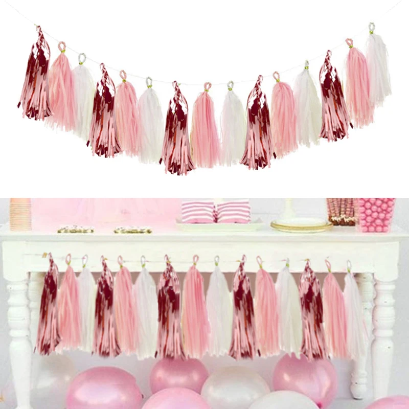 15pcs Rose Gold Paper Tassel Garland Kids Adult Happy Birthday Party Decoration First 1st Baby Boy Girl One Year Banner Supplies
15pcs Rose Gold Paper Tassel Garland Kids Adult Happy Birthday Party Decoration First 1st Baby Boy Girl One Year Banner Supplies