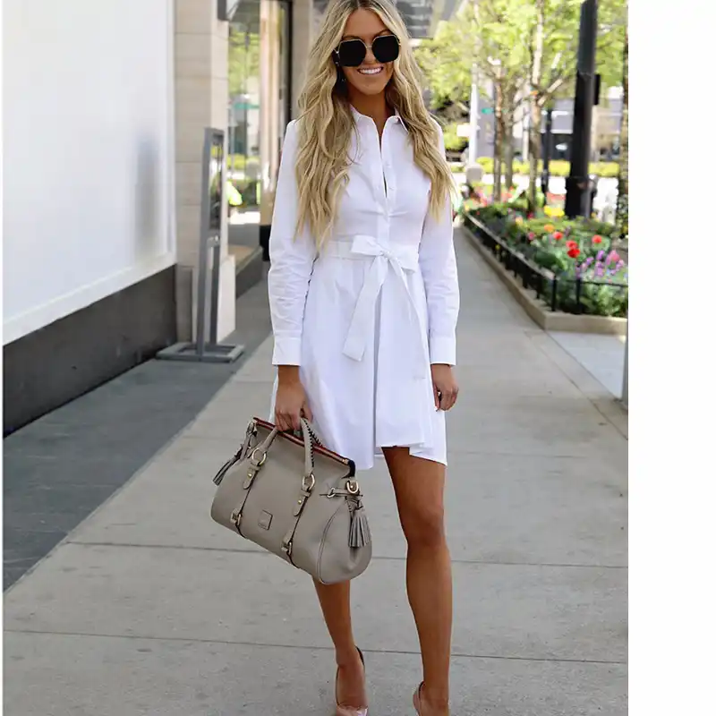 white blouse dress