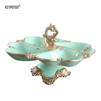 High-end European candy plate luxury creative home dried fruit plate home living room coffee table Resin craft ornament
High-end European candy plate luxury creative home dried fruit plate home living room coffee table Resin craft ornament