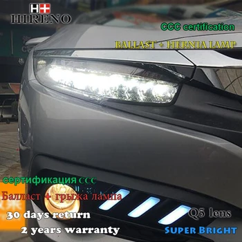 Hireno Headlamp for 2016-2017 Honda Civic Headlight Assembly LED DRL Angel Lens Double Beam HID Xenon 2pcs
Hireno Headlamp for 2016-2017 Honda Civic Headlight Assembly LED DRL Angel Lens Double Beam HID Xenon 2pcs