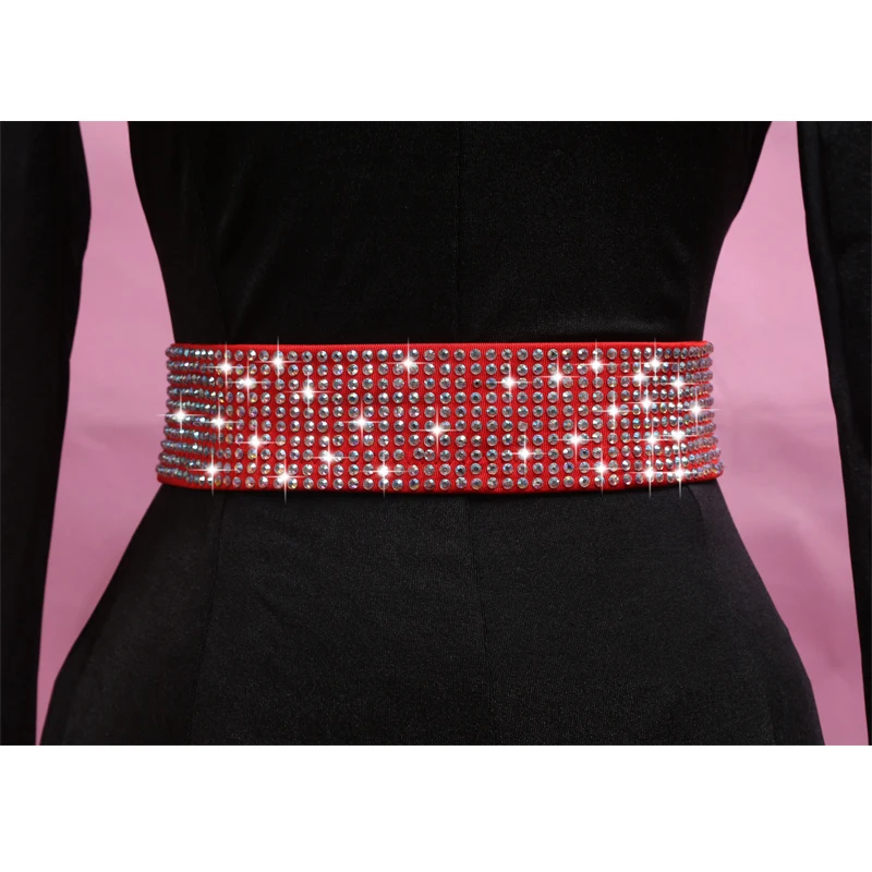 New Latin Dance Accessories 2 Colors Crystals Red/Black Waist Belt Chain Decorated Ballroom Latin Hip Scarf For Women BL1847
New Latin Dance Accessories 2 Colors Crystals Red/Black Waist Belt Chain Decorated Ballroom Latin Hip Scarf For Women BL1847