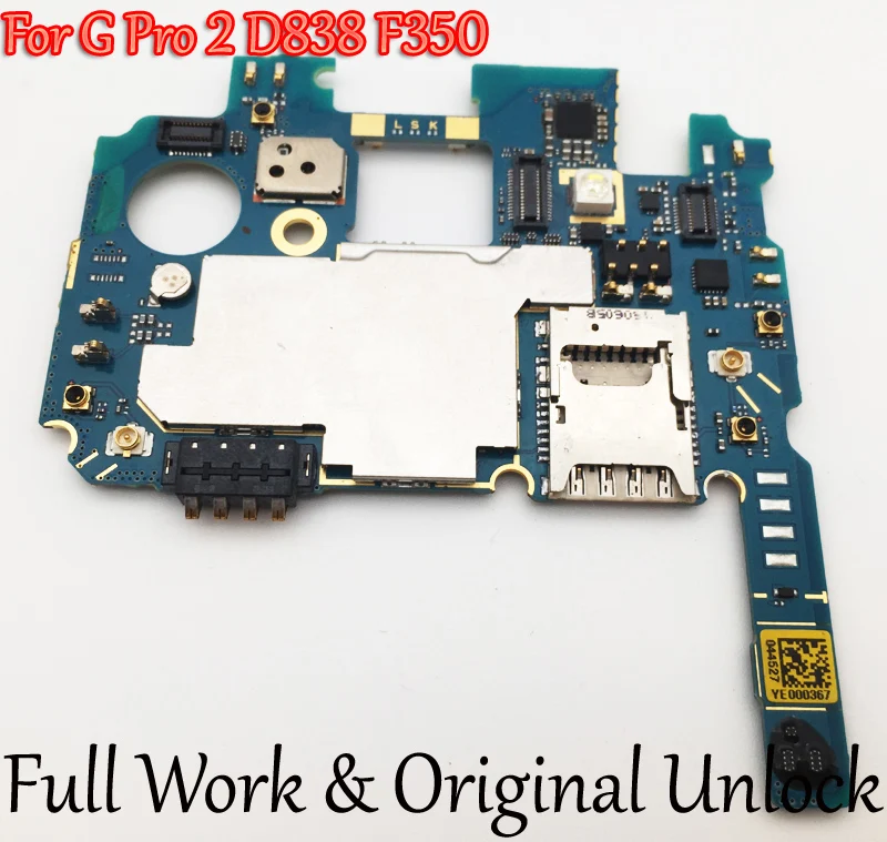 Full Work Original Unlock Main For LG G Pro 2 D838 F350 F350L/S/K 16GB/32GB Global Firmware Motherboard Circuit Electronic Panel
Full Work Original Unlock Main For LG G Pro 2 D838 F350 F350L/S/K 16GB/32GB Global Firmware Motherboard Circuit Electronic Panel