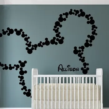 Mickey Mouse Personalized Name Removable DIY Cartoon Vinyl Wall Decals Wall Art Wall Stickers for Kids Rooms Nursery Rooms
Mickey Mouse Personalized Name Removable DIY Cartoon Vinyl Wall Decals Wall Art Wall Stickers for Kids Rooms Nursery Rooms