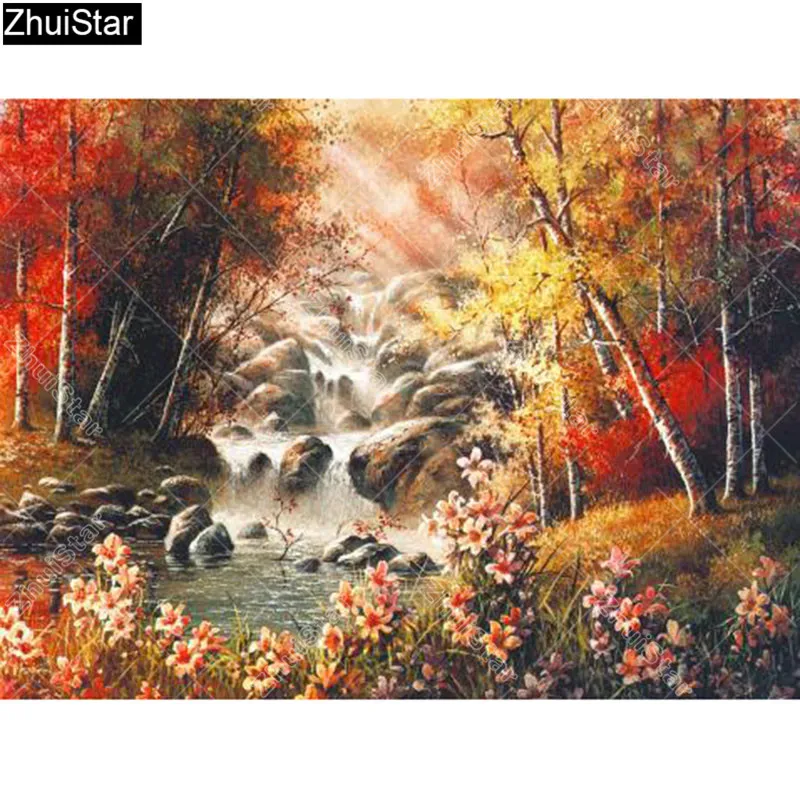 Zhui Star Full Square Drill 5D DIY Diamond Painting "Hawthorn Falls" 3D Embroidery Cross Stitch Rhinestone Mosaic Decor Y9
Zhui Star Full Square Drill 5D DIY Diamond Painting "Hawthorn Falls" 3D Embroidery Cross Stitch Rhinestone Mosaic Decor Y9