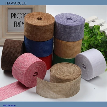 HAWARULU 2yard 5cm wide handmade DIY Christmas decorations hemp cloth colored woven linen rolls garment wedding accessories
HAWARULU 2yard 5cm wide handmade DIY Christmas decorations hemp cloth colored woven linen rolls garment wedding accessories