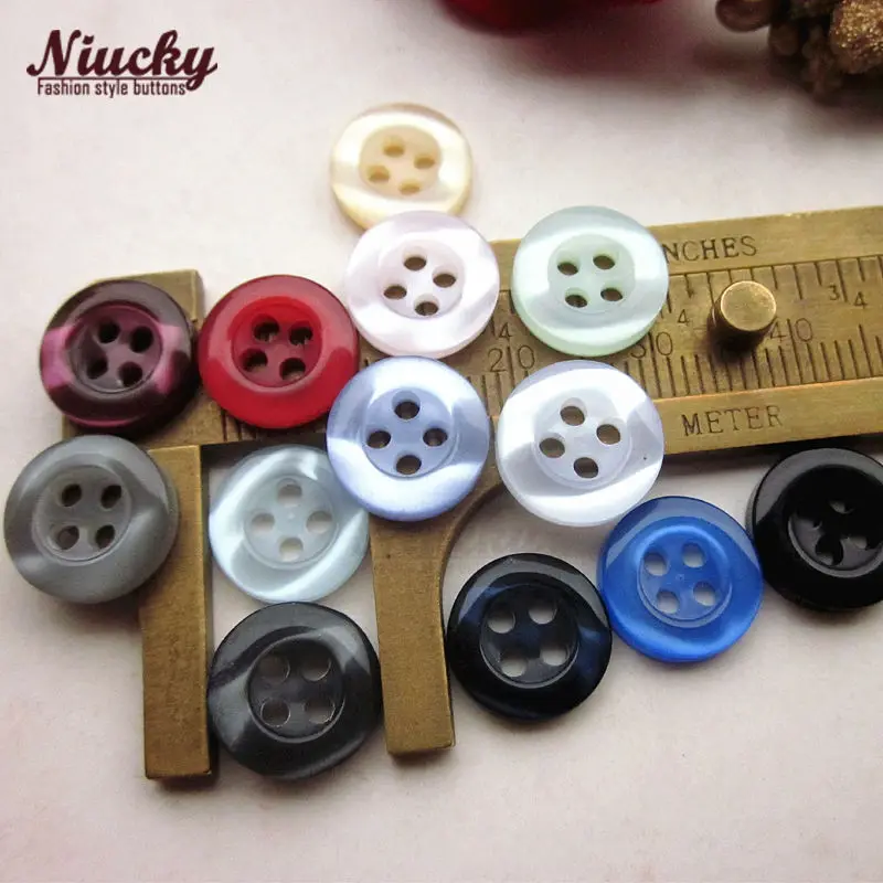 Niucky 11mm 7/16" 4 holes 14 colors Round edge pearlescent clothing shirt buttons high quality resin sewing supplies R0201-043
Niucky 11mm 7/16" 4 holes 14 colors Round edge pearlescent clothing shirt buttons high quality resin sewing supplies R0201-043