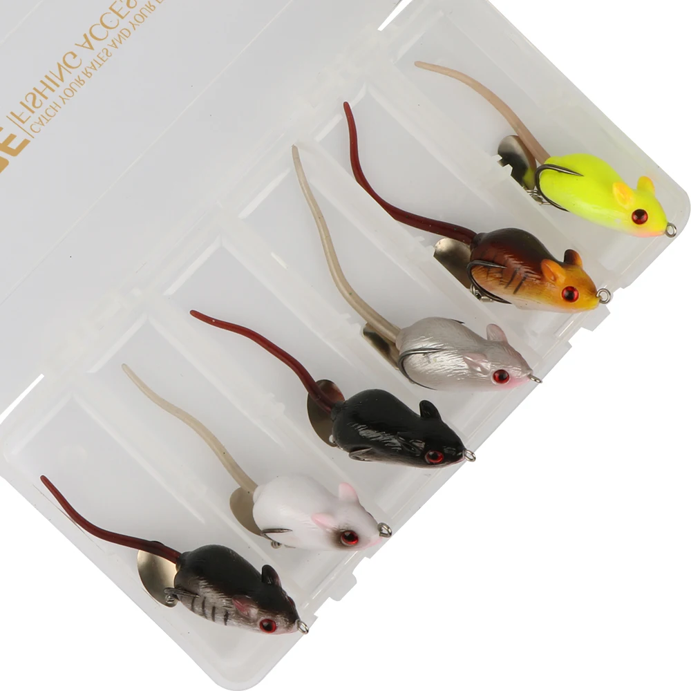 Goture 6pcs Soft Fishing lure Artificial Bait Topwater with Double Hook Spoon for Bass Snakehead Freshwater Saltwater Fishing
Goture 6pcs Soft Fishing lure Artificial Bait Topwater with Double Hook Spoon for Bass Snakehead Freshwater Saltwater Fishing