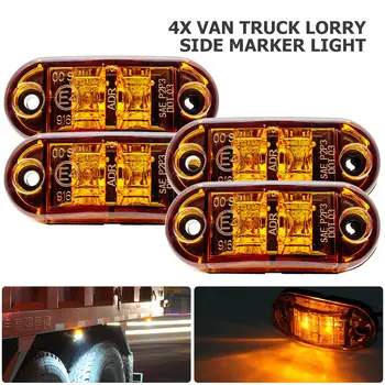 4pcs 12V Car VAN Truck Lorry Side Marker Lights Yellow LED Car Side Marker Indicator Lights Lamp
4pcs 12V Car VAN Truck Lorry Side Marker Lights Yellow LED Car Side Marker Indicator Lights Lamp