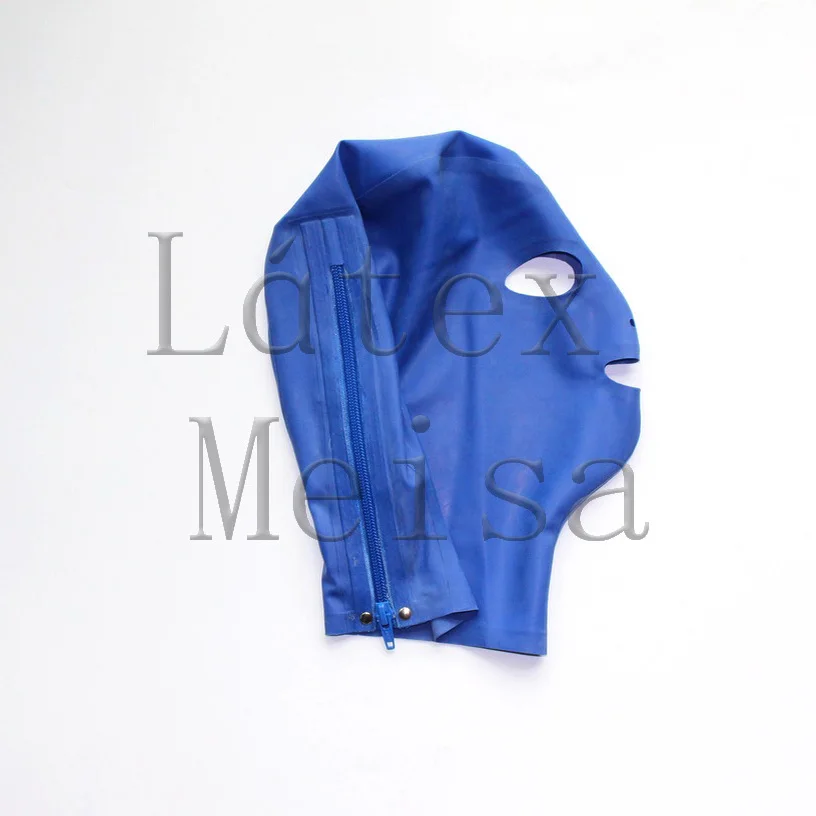 Novelty blue color Catsuit latex hoods open eyes nostrils and mouth with back zip for adults
Novelty blue color Catsuit latex hoods open eyes nostrils and mouth with back zip for adults