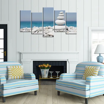 Modern Wall Decor Zen Stone Sea Beach Wall Pictures HD Scenery Painting Home Decorations Contemporary Art 5 Panel Canvas Print
Modern Wall Decor Zen Stone Sea Beach Wall Pictures HD Scenery Painting Home Decorations Contemporary Art 5 Panel Canvas Print