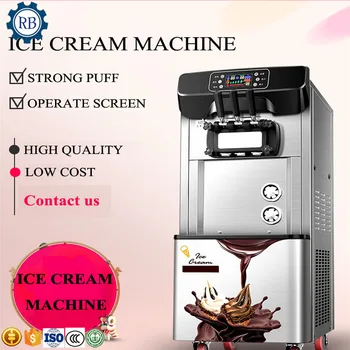 RAINBOW 2100W 24L Automatic 3 Flavor soft ice cream machine ice cream making machine
RAINBOW 2100W 24L Automatic 3 Flavor soft ice cream machine ice cream making machine