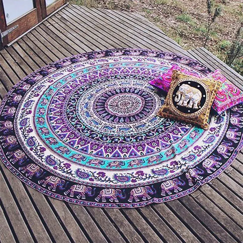 Indian Elephant Type Round Scarve Fashion Mandala Tapestry Beach Mat Picnic Rug Blanket Polyester Lawn Mat Beach Tippet dropship
Indian Elephant Type Round Scarve Fashion Mandala Tapestry Beach Mat Picnic Rug Blanket Polyester Lawn Mat Beach Tippet dropship