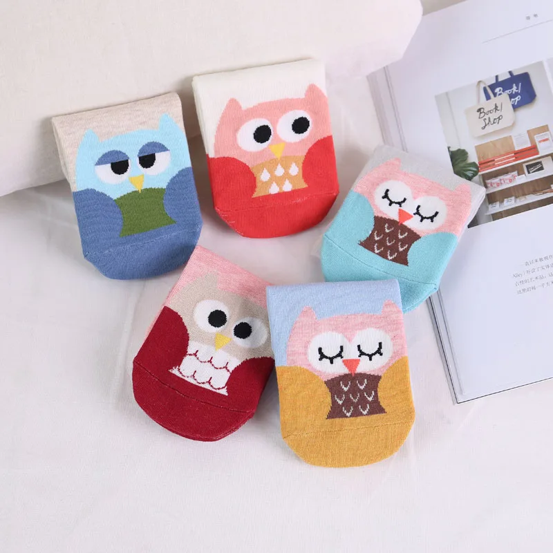 Lady's Casual socks Cotton Leisure Wear Girl's Under Clothing and Female short sock Cartoon Owl breathable sock Gift Crew Sock
Lady's Casual socks Cotton Leisure Wear Girl's Under Clothing and Female short sock Cartoon Owl breathable sock Gift Crew Sock