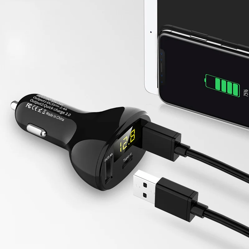 Car Charger USB Smart Port Quick Charge Type-c Multifunction Car Cigarette Lighter
Car Charger USB Smart Port Quick Charge Type-c Multifunction Car Cigarette Lighter
