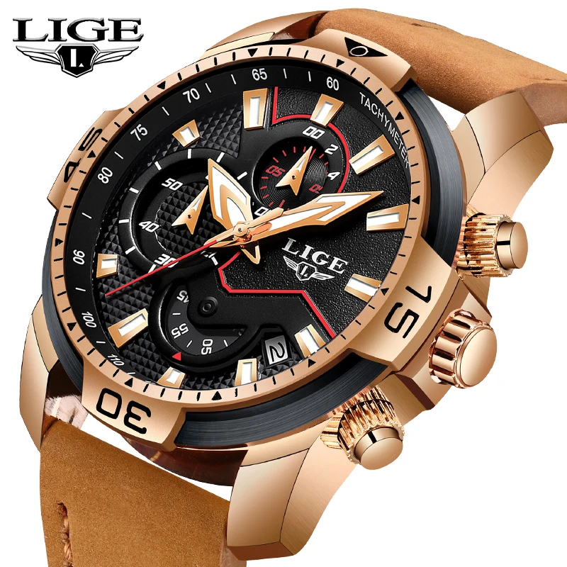 LIGE Men Watches Top Brand Luxury Fashion Men Watches Quartz Sport Watch Men Casual Leather Waterproof Clock Male Relogio Mascul
LIGE Men Watches Top Brand Luxury Fashion Men Watches Quartz Sport Watch Men Casual Leather Waterproof Clock Male Relogio Mascul