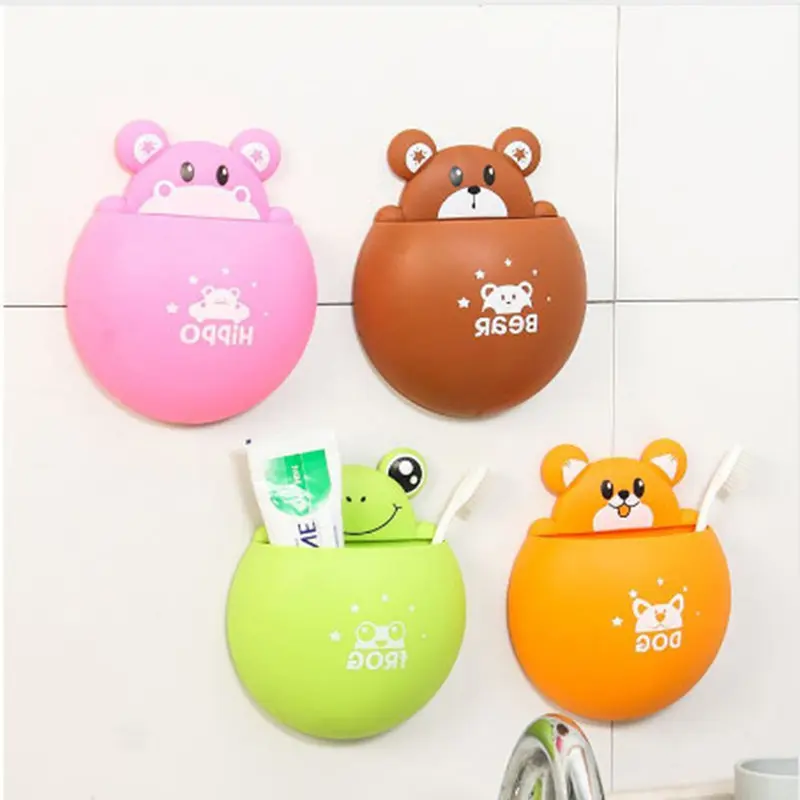 Cute Bear/Hippo/Frog/Dog Toothbrush Toothpaste Rack Cartoon Animal Toothbrush Holder with Strong Sucker Bathroom Decorative Box
Cute Bear/Hippo/Frog/Dog Toothbrush Toothpaste Rack Cartoon Animal Toothbrush Holder with Strong Sucker Bathroom Decorative Box