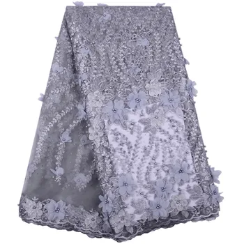 Gray Flowers Beaded Applique Lace Fabric High Quality Latest African Lace 2019 Handmade 3D Lace Fabric For Nigerian Wedding 1400
Gray Flowers Beaded Applique Lace Fabric High Quality Latest African Lace 2019 Handmade 3D Lace Fabric For Nigerian Wedding 1400