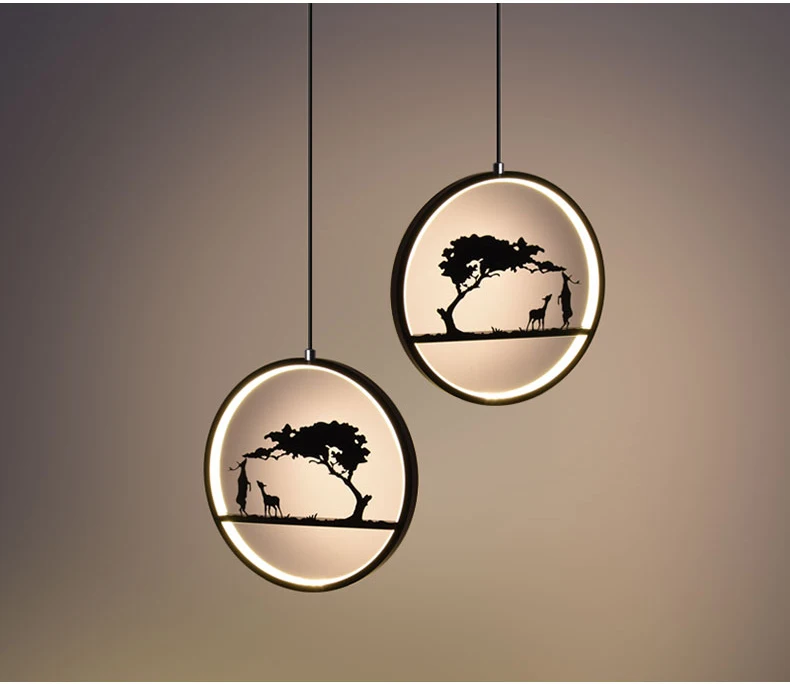 contemporary led cord pendant lamp Nordic hanging kitchen lamp loft suspension ring pendant light dining room bedroom 19 watts02