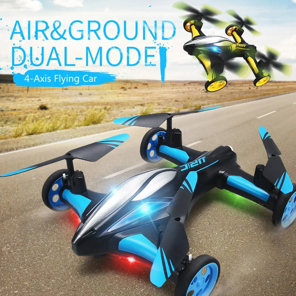 

JJRC H23 2.4g 4CH 6-Axis Gyro Air-Ground Car Flying RC Drone RTF Quadcopter With 3D Vibrating Mode One-Button Return Headless