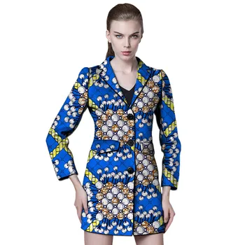 African print women blazers Ankara Long suit jacket dashiki coat custom made for ladies to wedding wear African outfit
African print women blazers Ankara Long suit jacket dashiki coat custom made for ladies to wedding wear African outfit