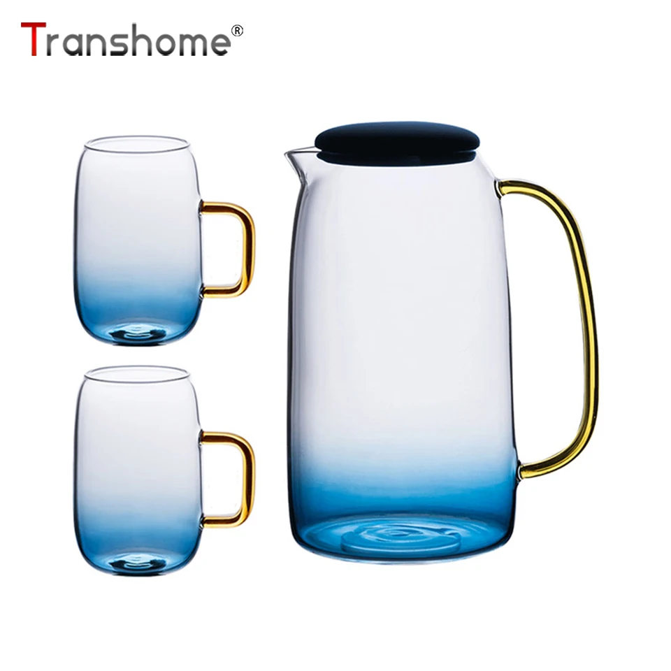Transhome Glass Tea Pot And Cup Set Creative Coffee Mug Glass Coffee Cups Set Portable Travel Mug 1500ml Tea Glass Kettle
Transhome Glass Tea Pot And Cup Set Creative Coffee Mug Glass Coffee Cups Set Portable Travel Mug 1500ml Tea Glass Kettle