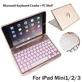 For iPad Mini1/2/3 7 Colors Backlit Light Wireless Bluetooth Keyboard Case Cover For iPad Mini 2 Mini 3 + Stylus + Film
For iPad Mini1/2/3 7 Colors Backlit Light Wireless Bluetooth Keyboard Case Cover For iPad Mini 2 Mini 3 + Stylus + Film