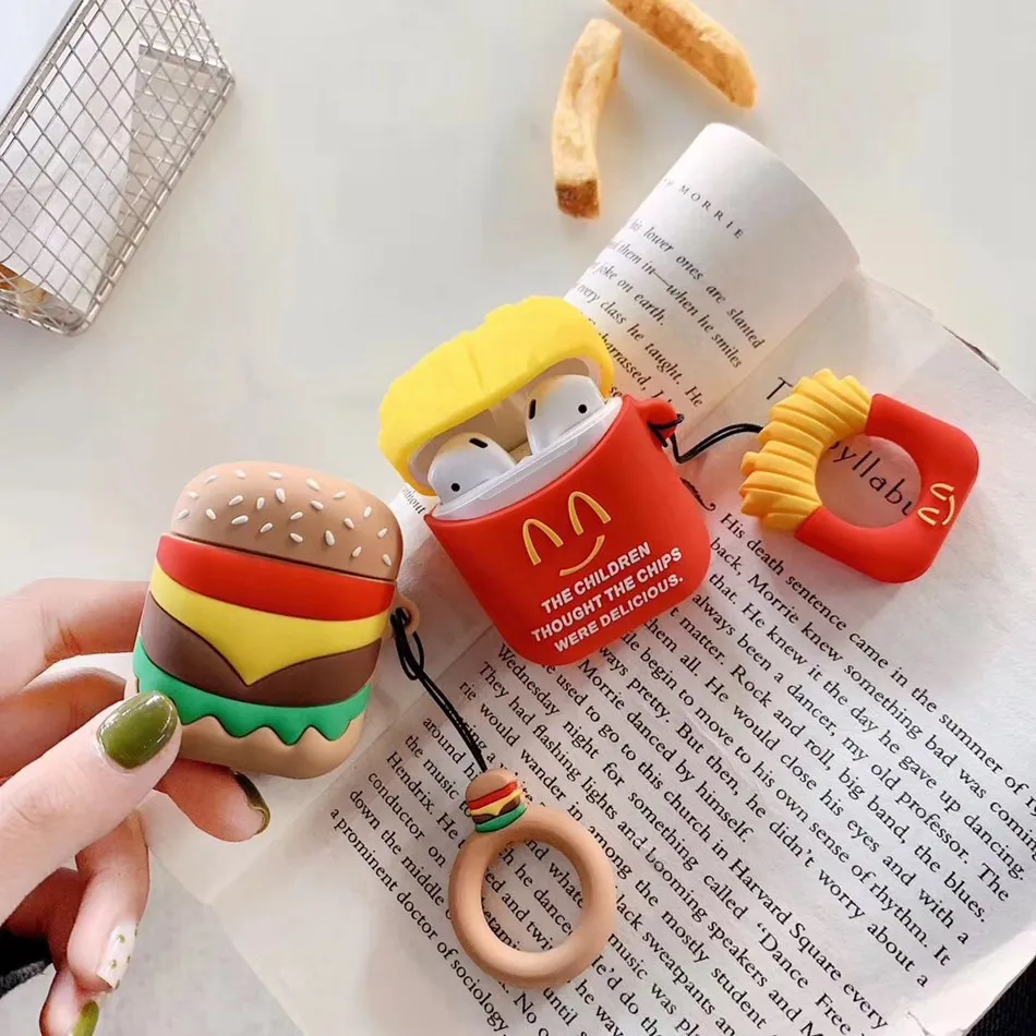 For AirPods Case 3D Cartoon Earphone Cases For Apple Airpods 2 Funny Accessories Protect Cover with Finger Ring Strap
For AirPods Case 3D Cartoon Earphone Cases For Apple Airpods 2 Funny Accessories Protect Cover with Finger Ring Strap