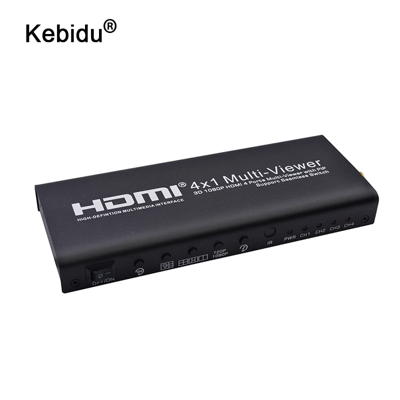 kebidu Newest 3D 1080P HDMI High Performance Video Signal 4 Ports Multi-Viewer with PIP Support Seamless Switching Output Switch
kebidu Newest 3D 1080P HDMI High Performance Video Signal 4 Ports Multi-Viewer with PIP Support Seamless Switching Output Switch