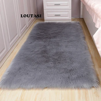 LOUTASI Sheepskin Chair Cover Seat Pad Soft Carpet Hairy Skin Fur Plain Fluffy Area Rug for Living Room Bedroom Faux Carpet Mat 
LOUTASI Sheepskin Chair Cover Seat Pad Soft Carpet Hairy Skin Fur Plain Fluffy Area Rug for Living Room Bedroom Faux Carpet Mat