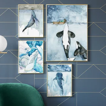Whale Shark Ship Abstract Landscape Wall Art Canvas Painting Nordic Posters And Prints Wall Pictures For Living Room Home Decor
Whale Shark Ship Abstract Landscape Wall Art Canvas Painting Nordic Posters And Prints Wall Pictures For Living Room Home Decor