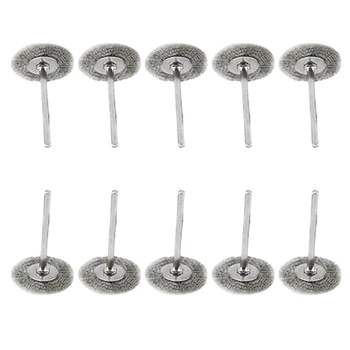 10Pcs Dremel Accessories 22mm Steel Rotary Brush Dremel Wire Wheel Brushes for Grinder Rotary Tool for Mini Drill Polishing
10Pcs Dremel Accessories 22mm Steel Rotary Brush Dremel Wire Wheel Brushes for Grinder Rotary Tool for Mini Drill Polishing