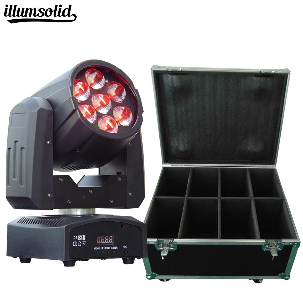 8pcs/lot with flight case 7x12w RGBW Zoom led moving head Professional Disco DJ Club Wedding Birthday Christmas Party light
8pcs/lot with flight case 7x12w RGBW Zoom led moving head Professional Disco DJ Club Wedding Birthday Christmas Party light
