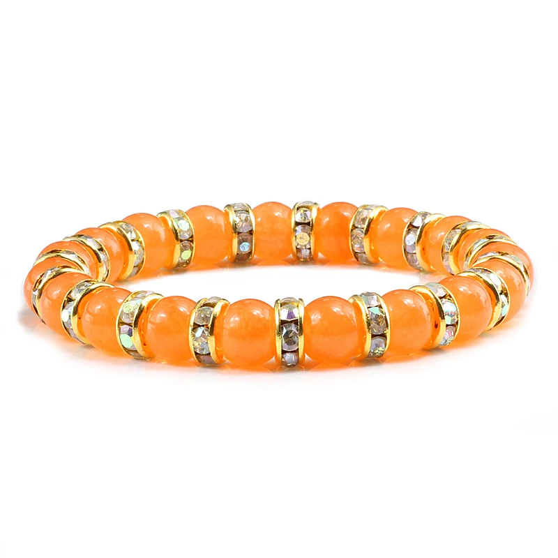 Women Yoga Bracelets Orange Red Chalcedony Rhinestone Hand Chain Natural Stone Beaded Bracelet Men Charm Bangles Brazalete Mujer
Women Yoga Bracelets Orange Red Chalcedony Rhinestone Hand Chain Natural Stone Beaded Bracelet Men Charm Bangles Brazalete Mujer